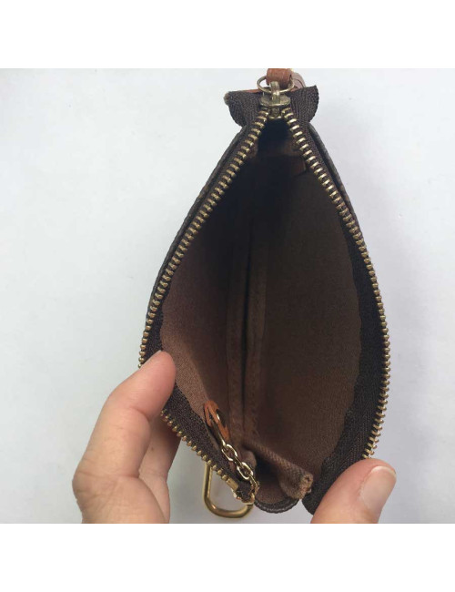 LOUIS VUITTON Wardrobe Trunks mini pouch in brown monogram canvas
