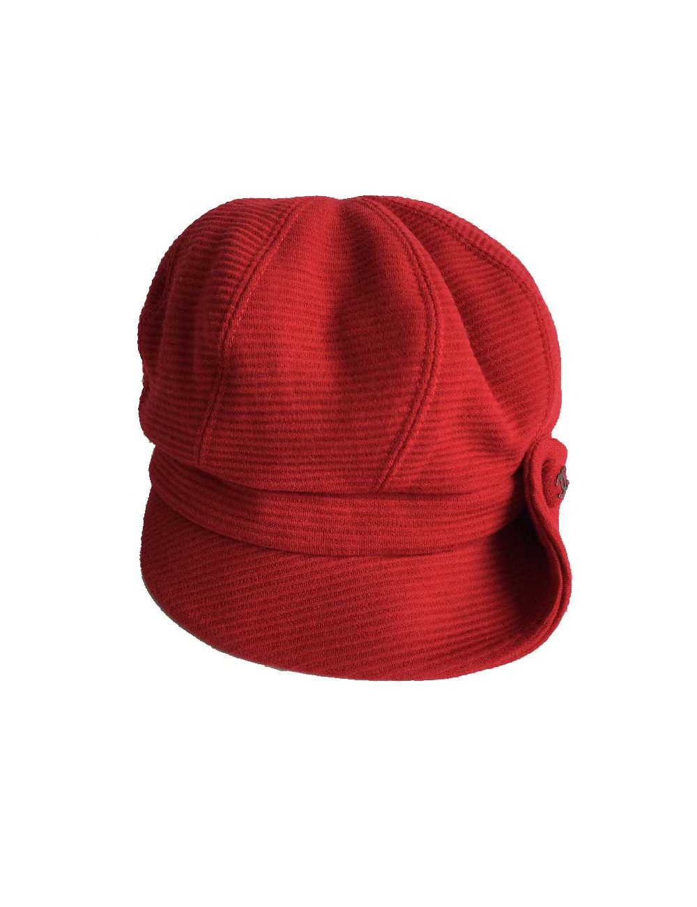 Casquette CHANEL T57 en laine rouge
