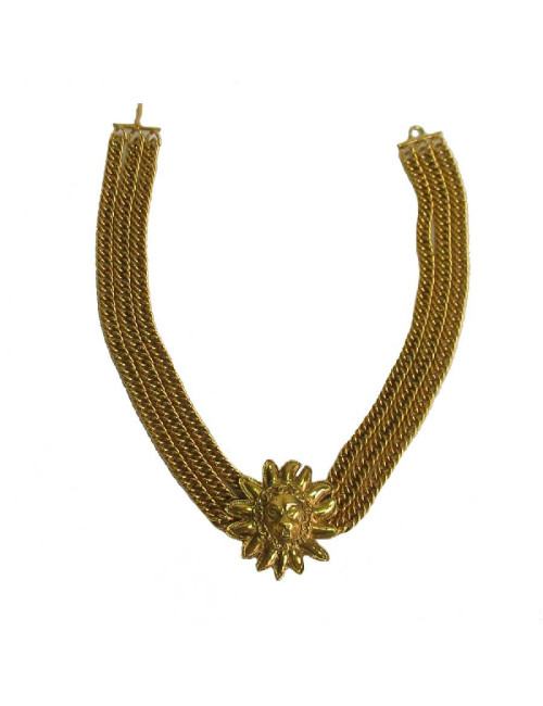 Collier ras de cou CHANEL tête de Lion Vintage