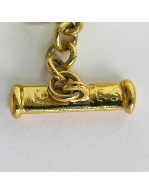 Bracelet YSL YVES SAINT LAURENT Vintage en métal doré