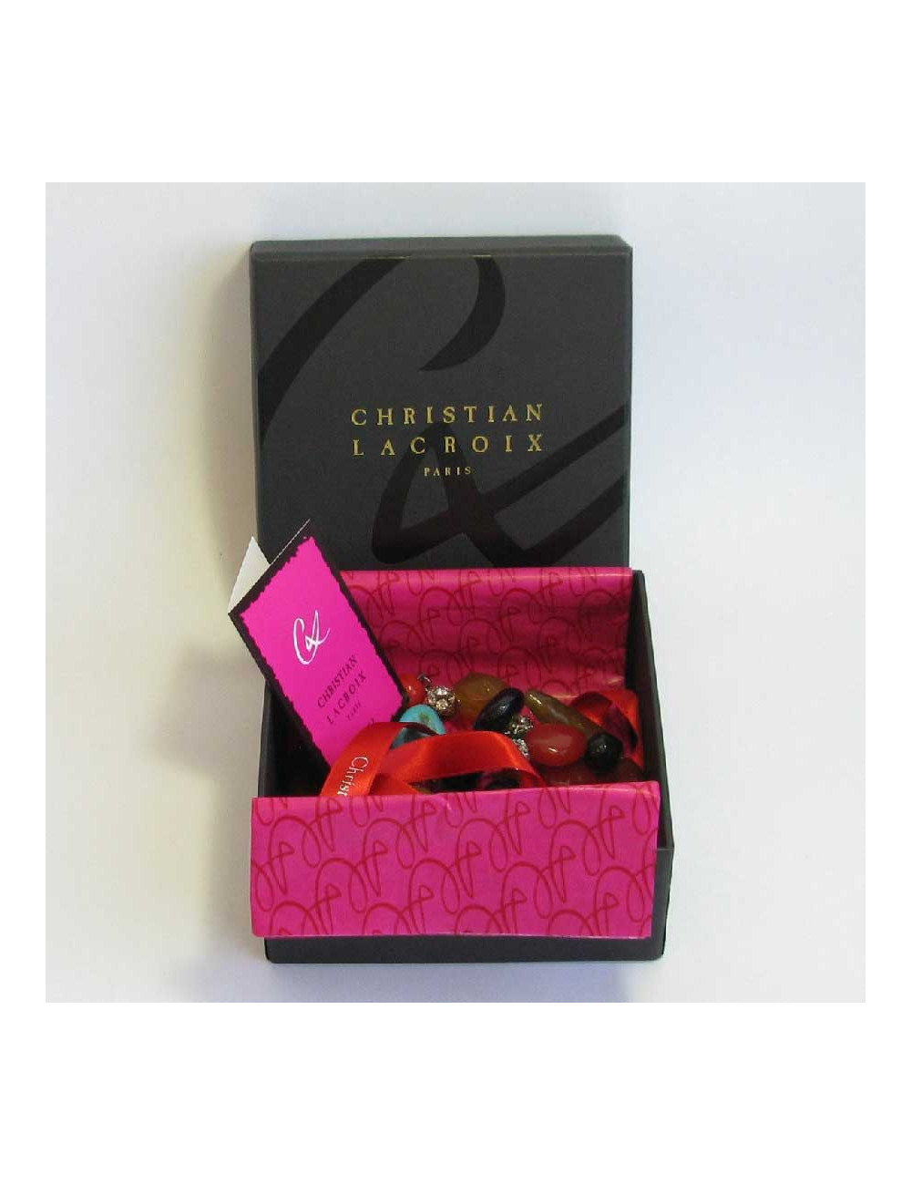 Sautoir CHRISTIAN LACROIX fantaisie résine  multicolore