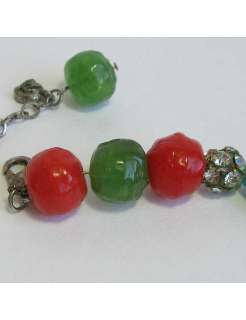 Sautoir CHRISTIAN LACROIX fantaisie résine  multicolore