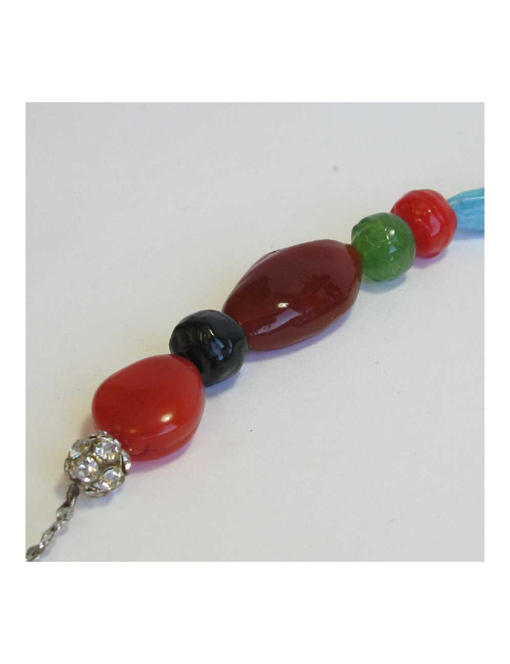 Sautoir CHRISTIAN LACROIX fantaisie résine  multicolore