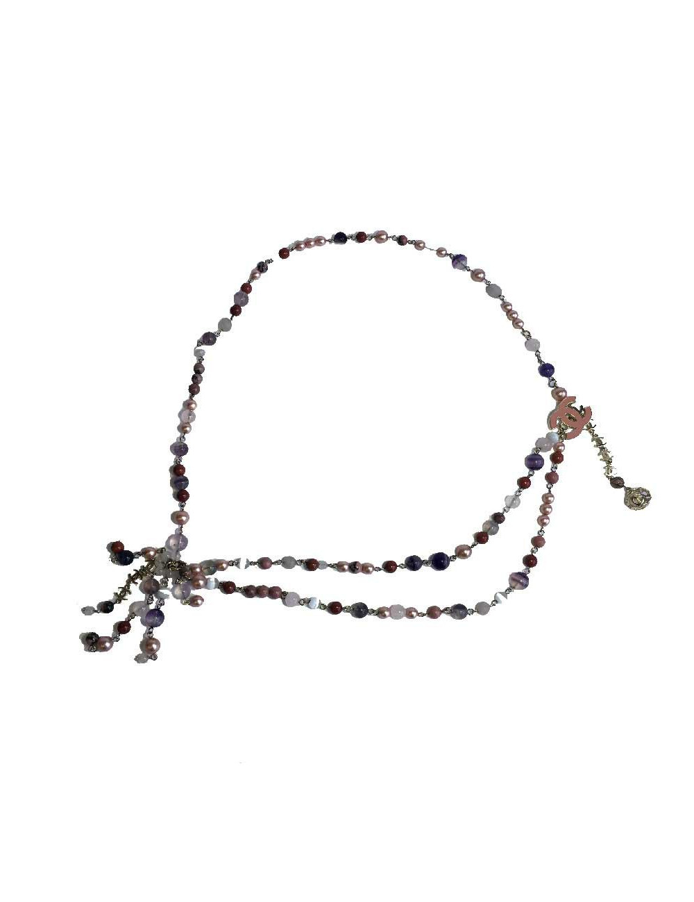 CHANEL belt in multicolored beads 