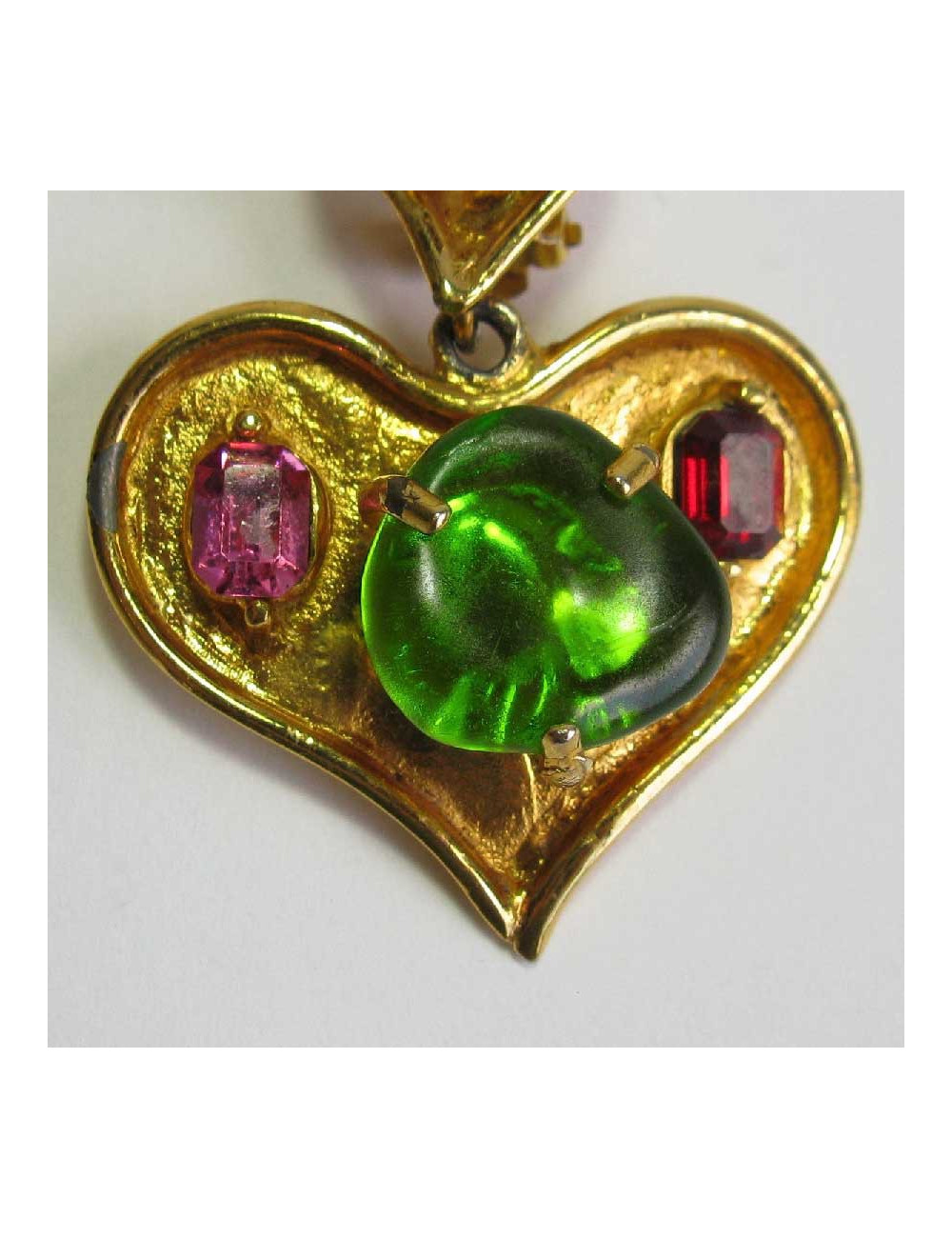 Christian Lacroix heart clip-on earrings 