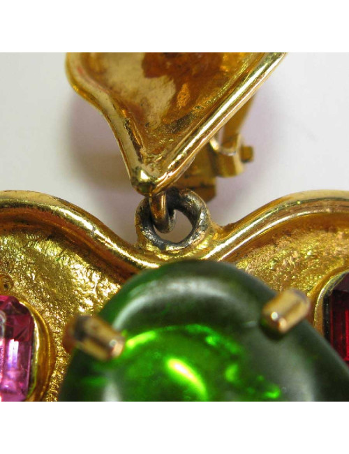 Christian Lacroix heart clip-on earrings 