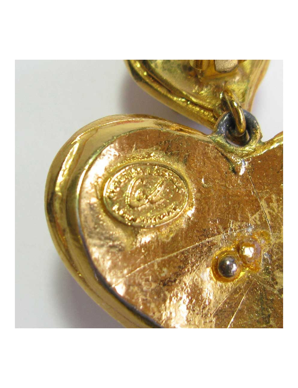 Christian Lacroix heart clip-on earrings 