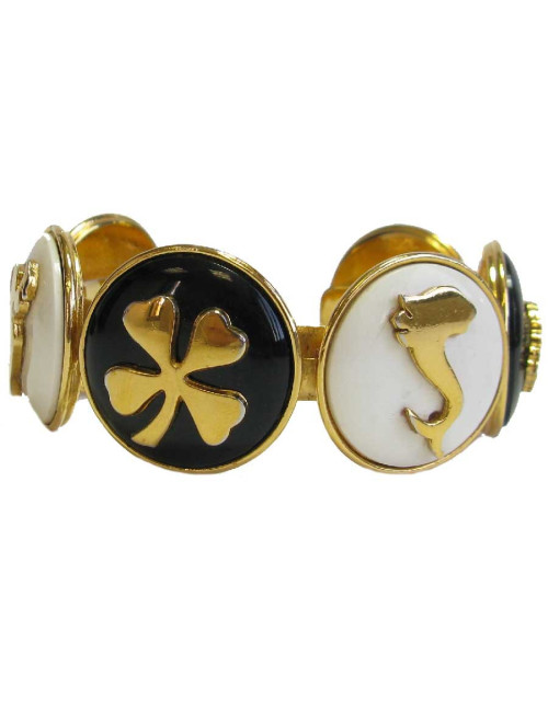 Bracelet CHANEL Vintage en métal doré