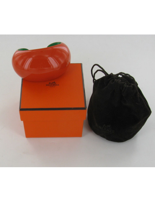 bracelet HERMES en laque ORANGE M