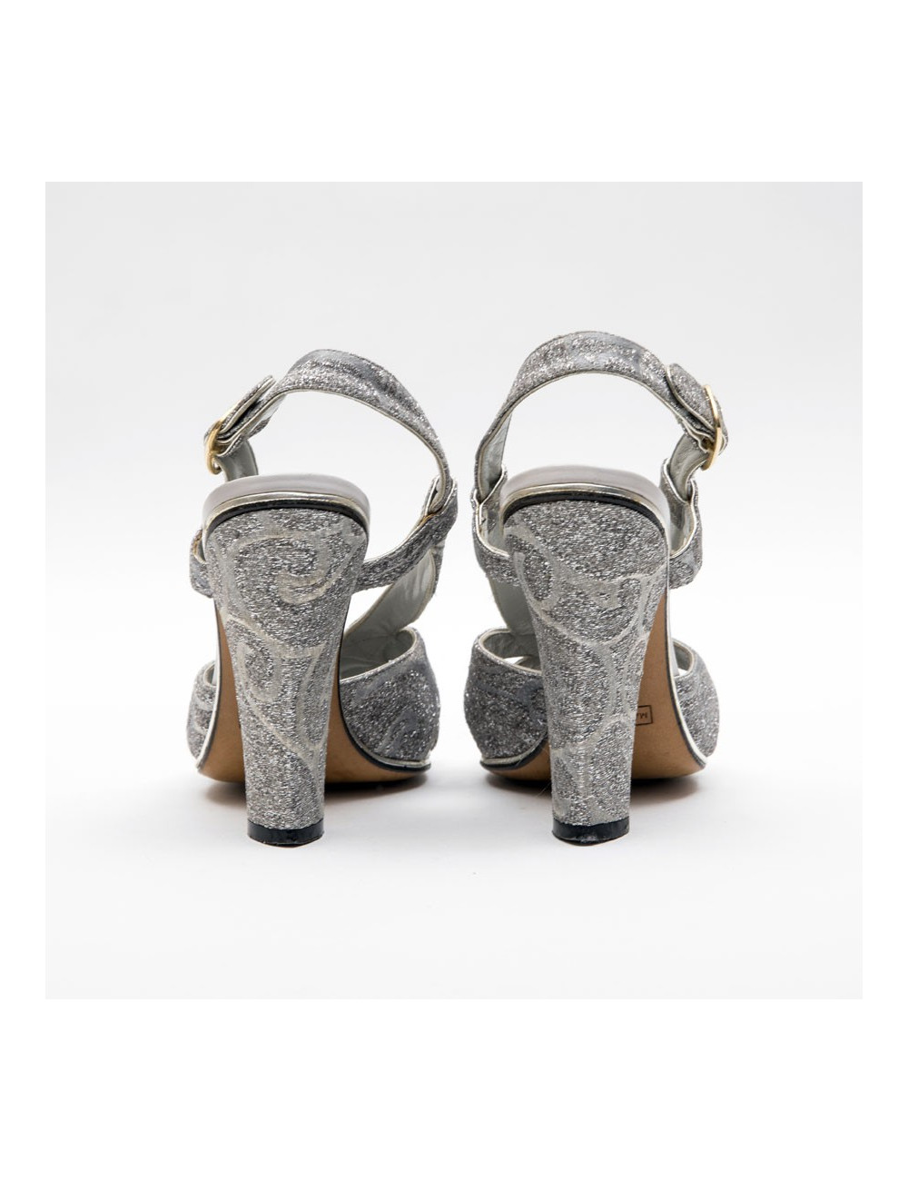 Sandales hautes T 38.5 MARC JACOBS argentées