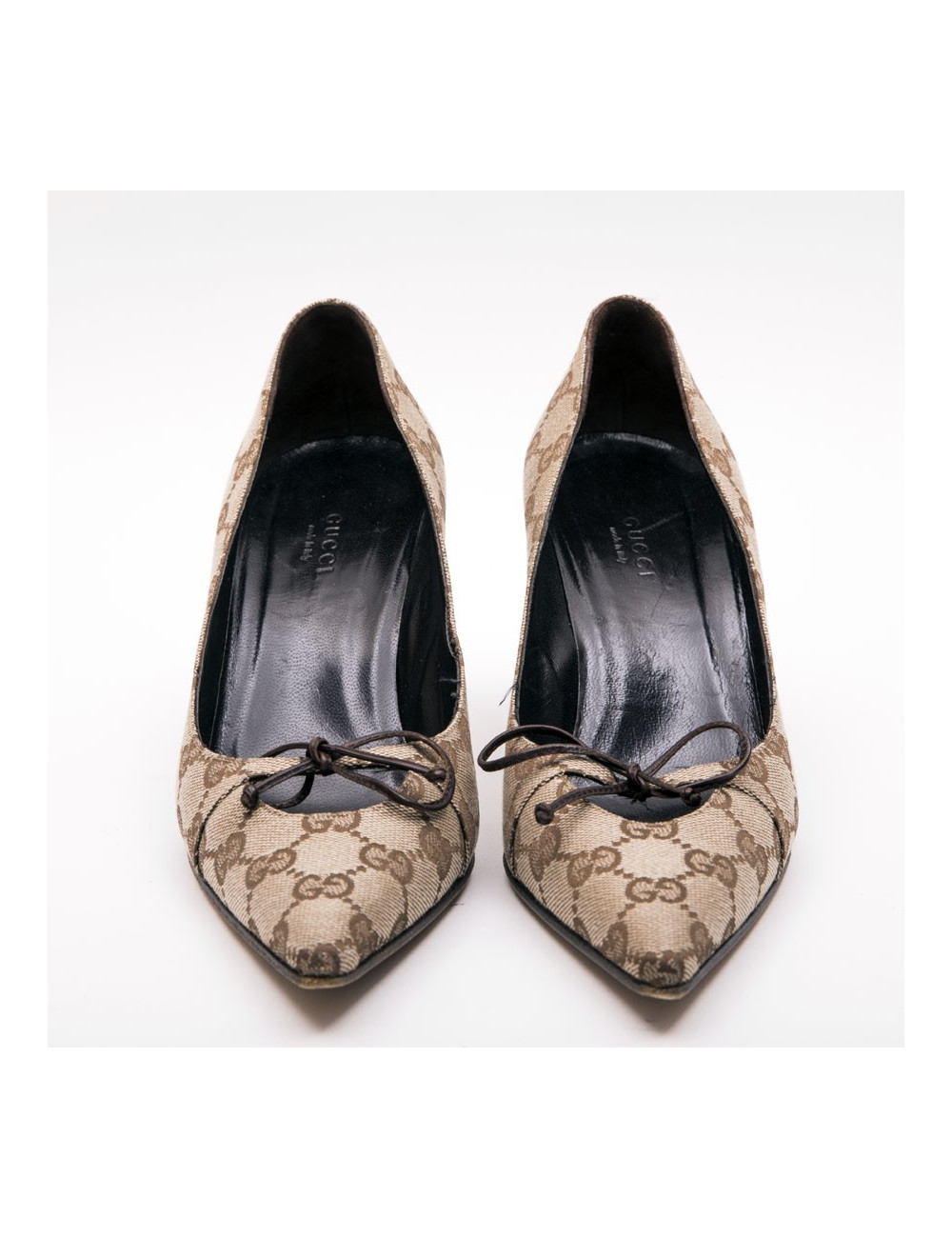 Escarpins T 37 GUCCI toile monogram