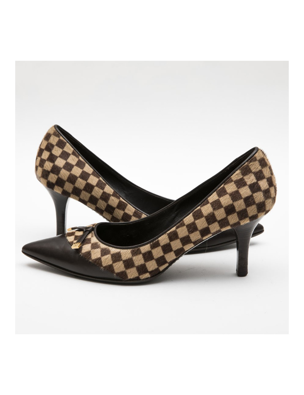 Escarpins T 39 LOUIS VUITTON Bi matière