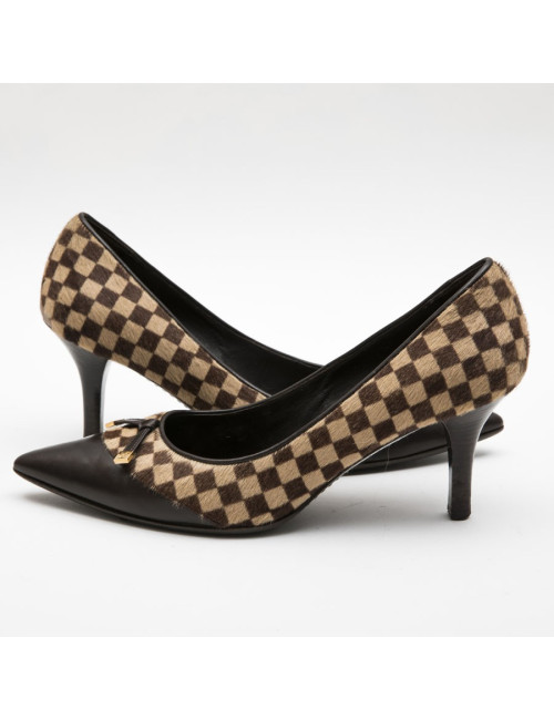 Escarpins T 39 LOUIS VUITTON Bi matière