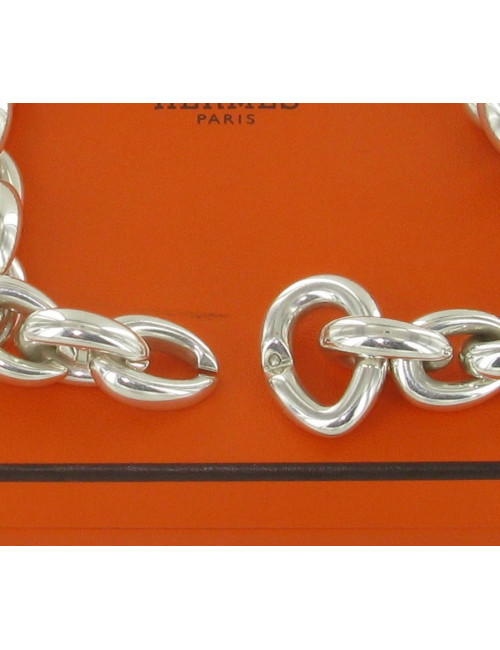 collier en argent massif HERMES