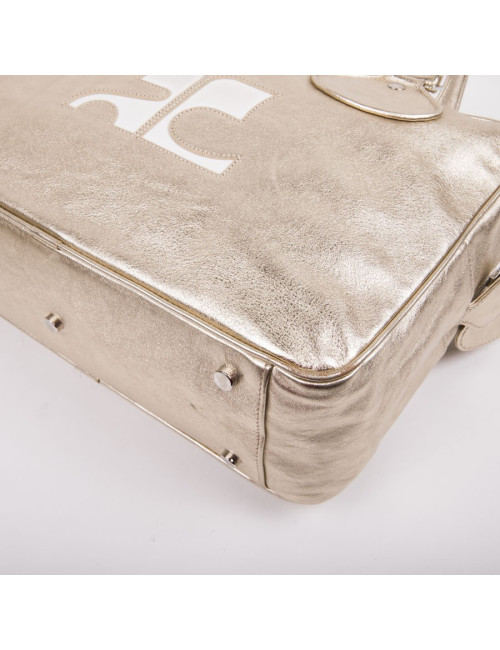 Sac COURREGES en cuir doré