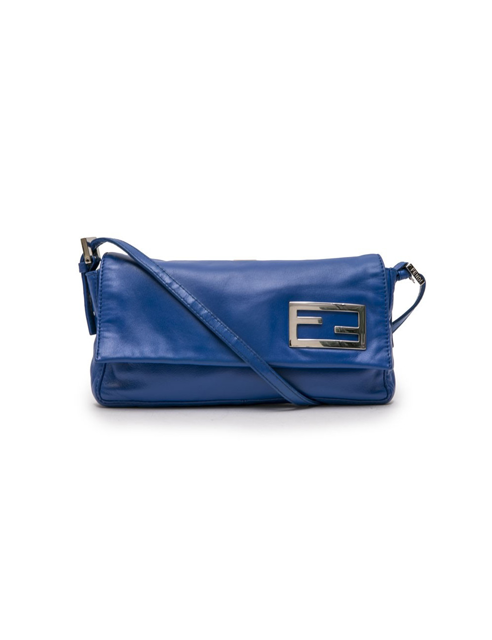 Sac FENDI cuir lisse bleu éléctrique
