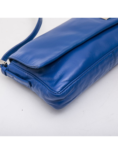  Sac FENDI cuir lisse bleu éléctrique