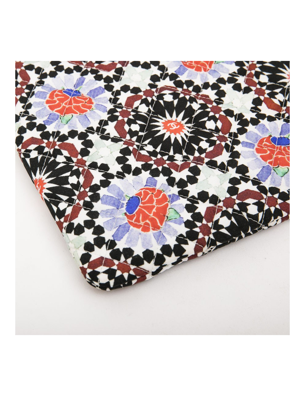 Pochette CHANEL toile muticolore