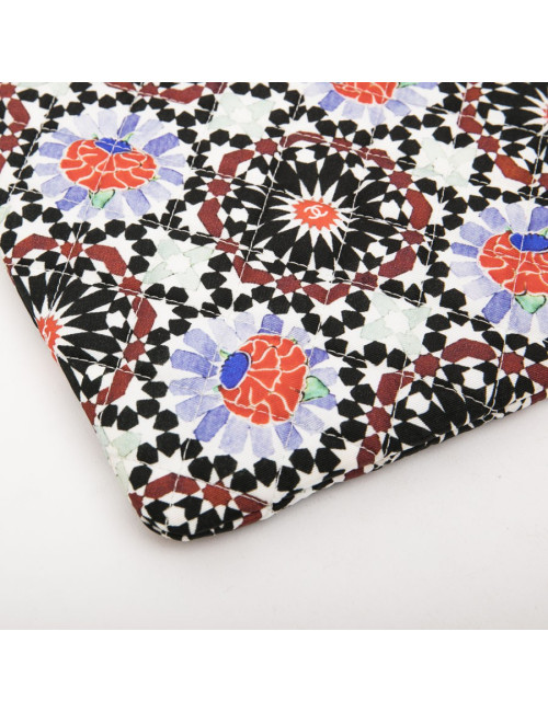 Pochette CHANEL toile muticolore