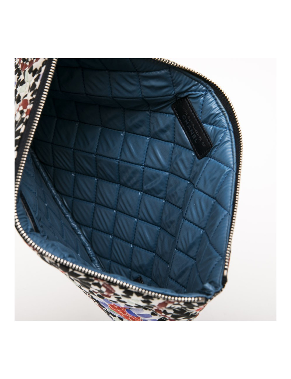 Pochette CHANEL toile muticolore