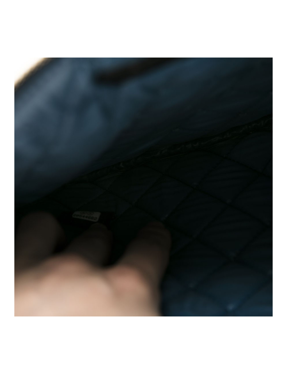 CHANEL clutch in multicolored quilted canvas