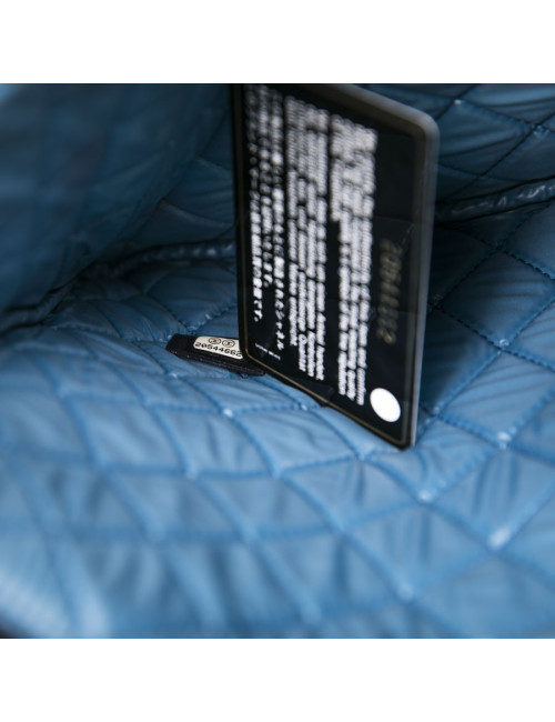 CHANEL clutch in multicolored quilted canvas