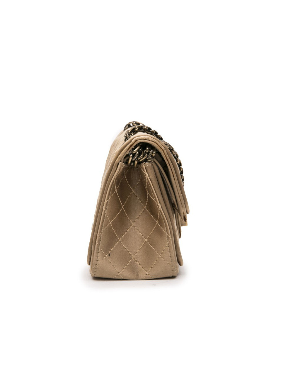 Sac CHANEL "Paris-Shanghai" satin duchesse doré