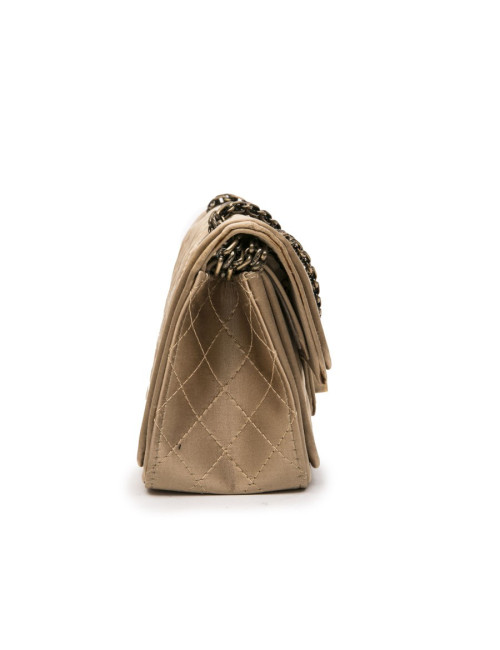 Sac CHANEL "Paris-Shanghai" satin duchesse doré