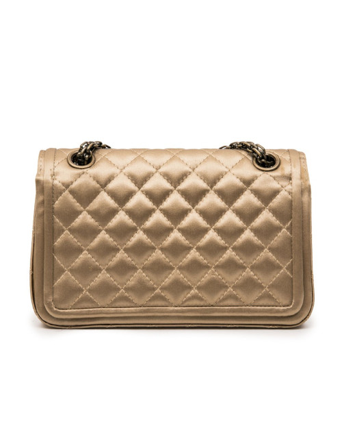 Sac CHANEL "Paris-Shanghai" satin duchesse doré