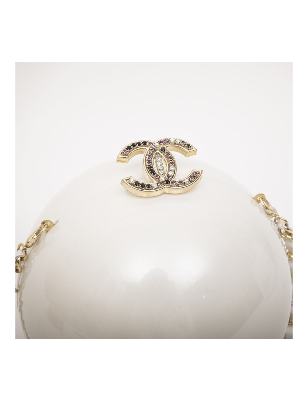 Sac Boule CHANEL-blanc