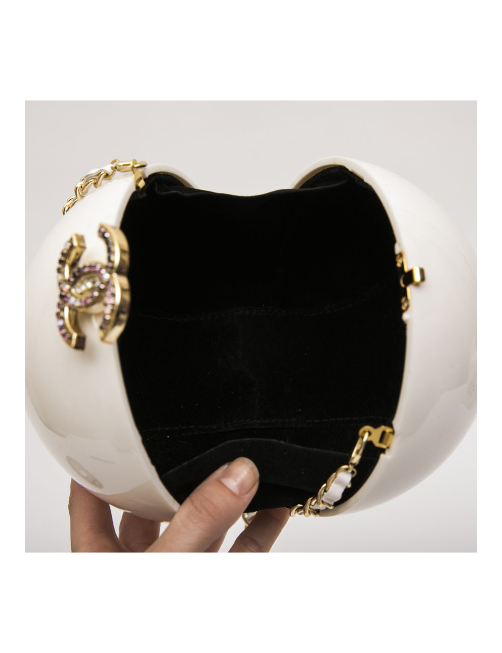 Sac Boule CHANEL-blanc