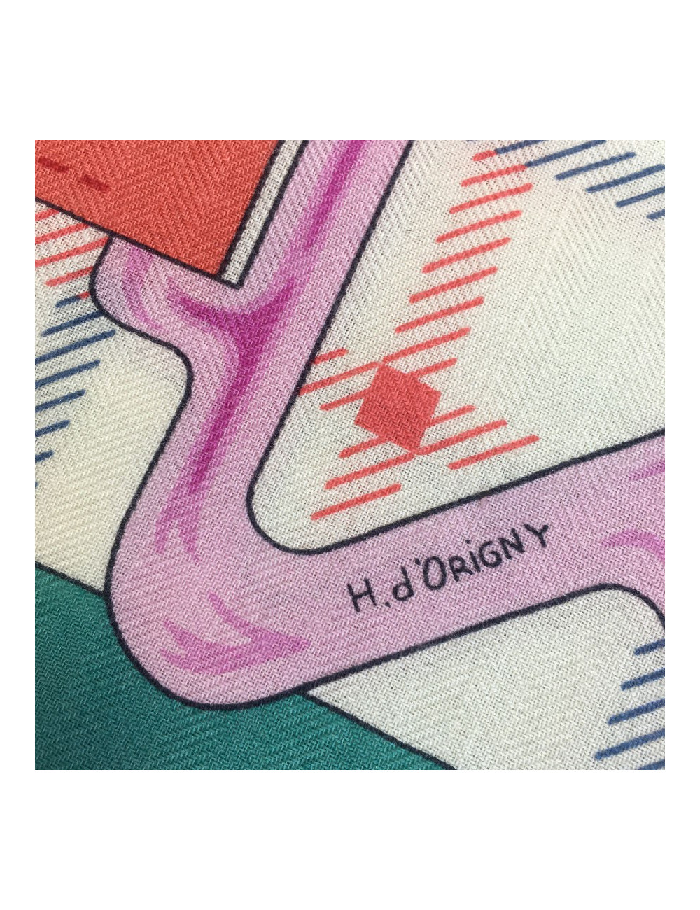 HERMES shawl Sellier in cashmere and silk