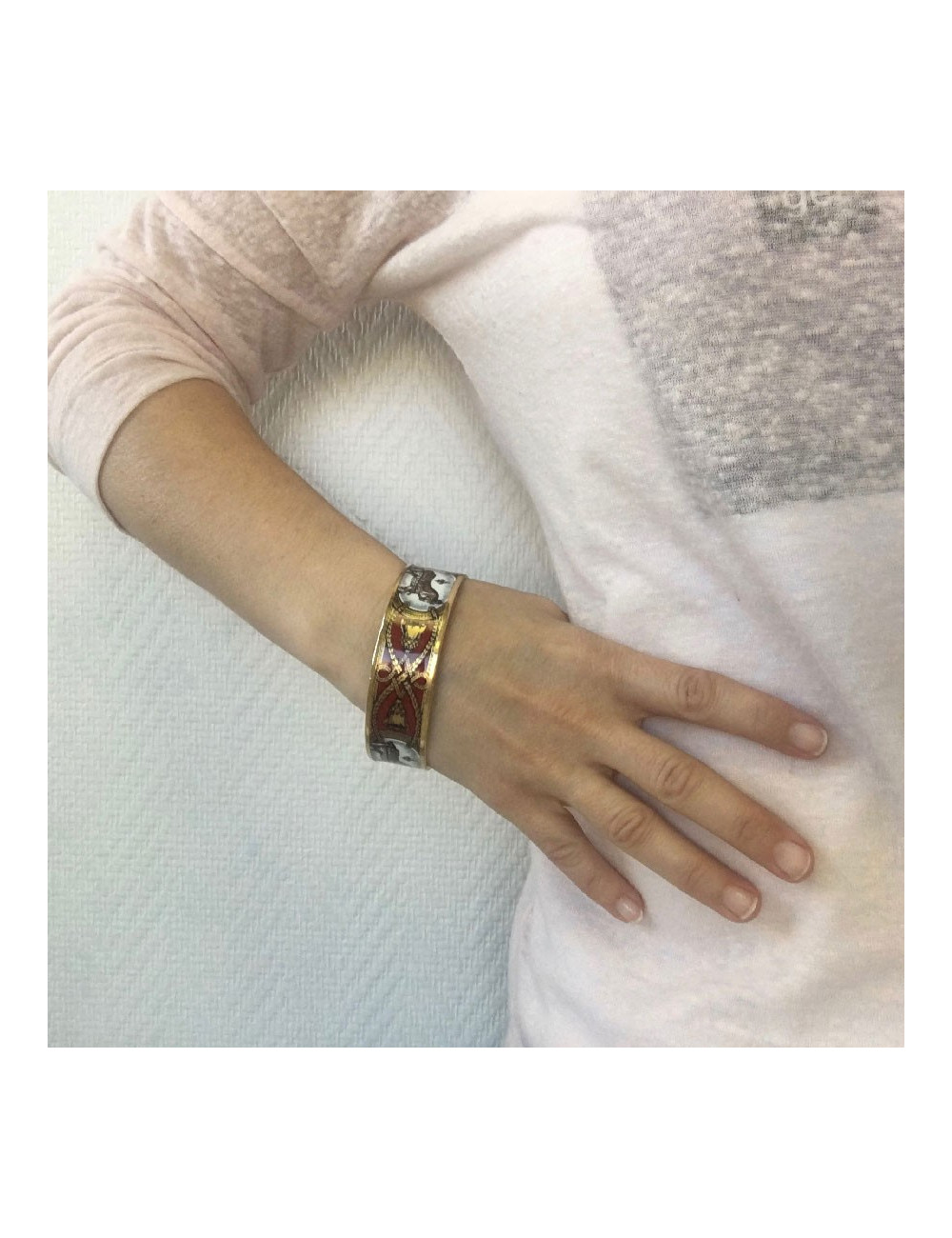 Bracelet HERMES en émail