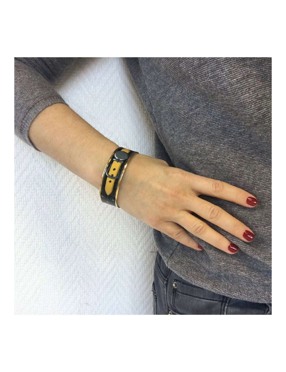 Hermès enameled bracelet TM