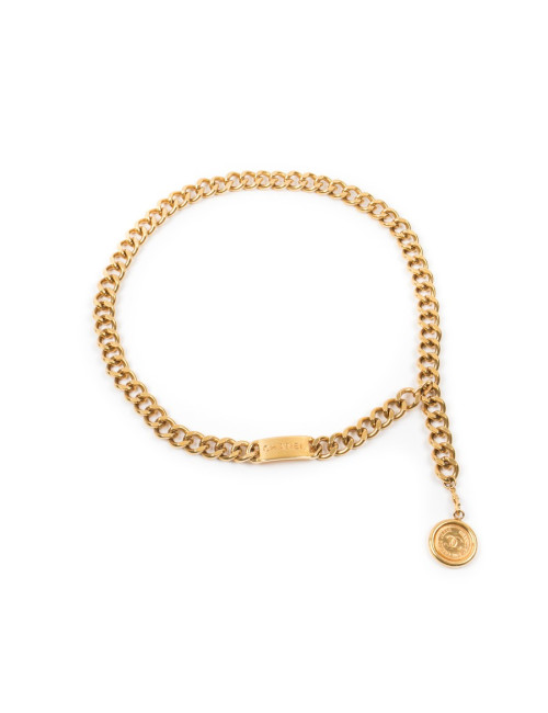 Ceinture CHANEL chaîne dorée Vintage