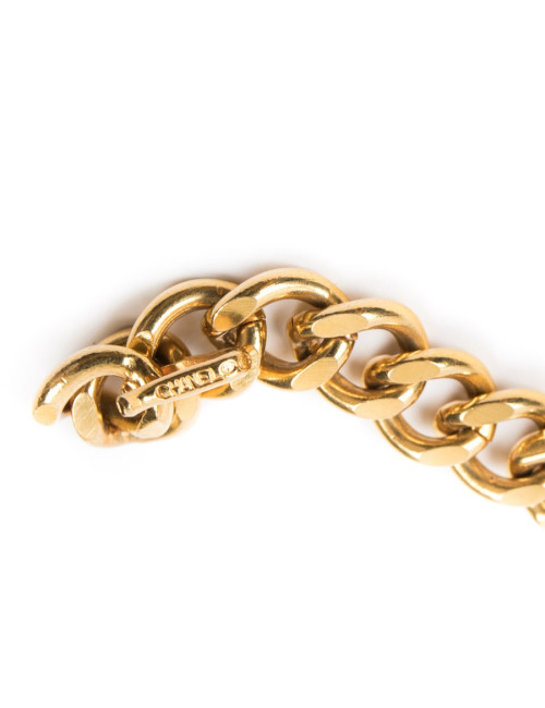 Ceinture CHANEL vintage T85 en chaîne dorée