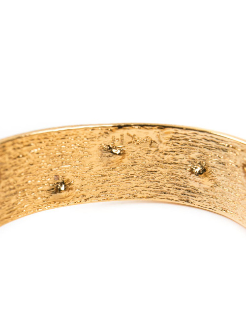 YVES SAINT LAURENT YSL Vintage gilded bracelet and necklace set