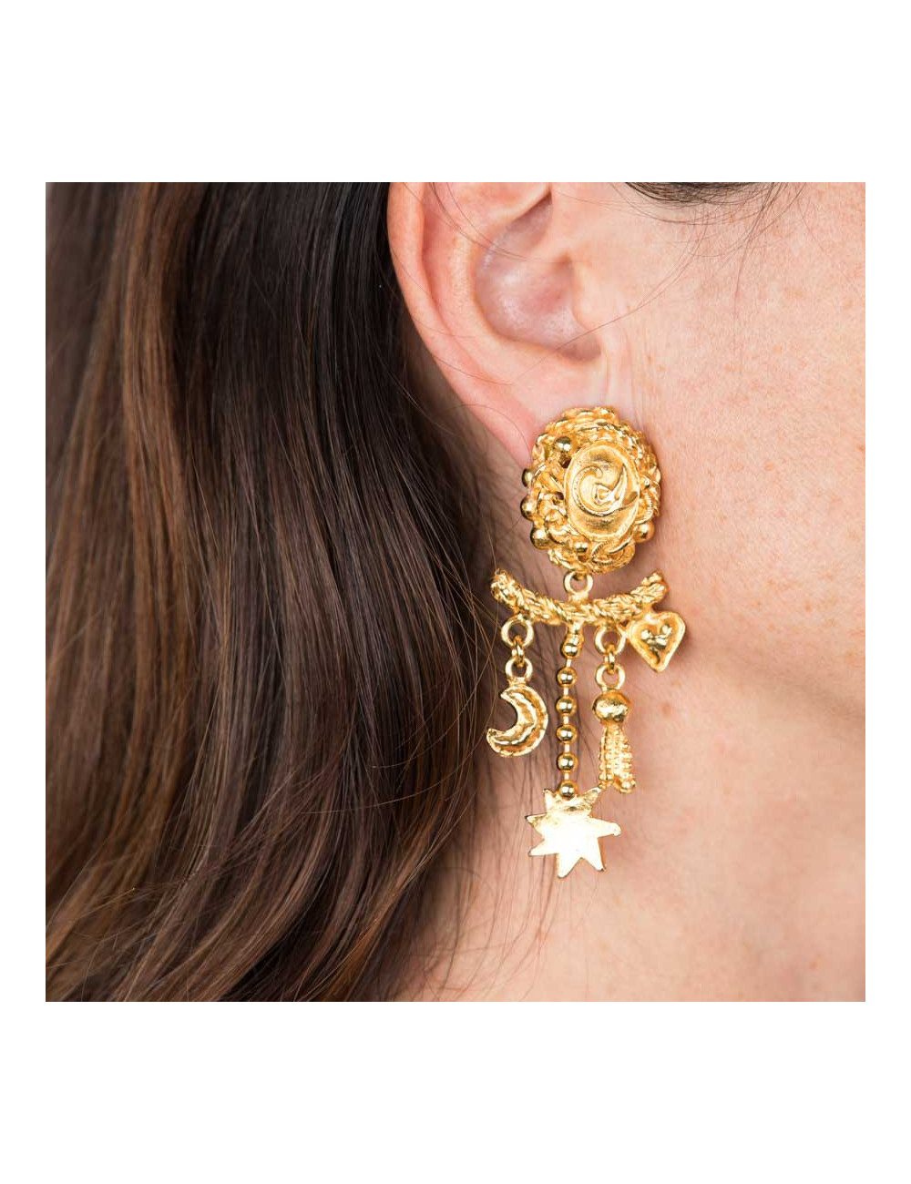 Boucles d'oreilles clips CHRISTIAN LACROIX vintage