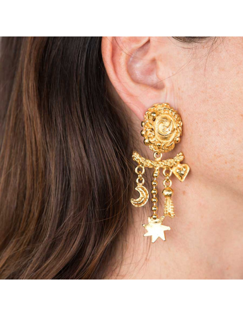 Boucles d'oreilles clips CHRISTIAN LACROIX vintage