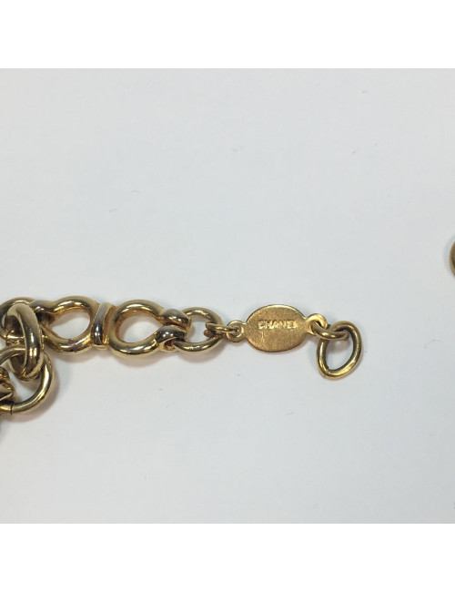 Sautoir CHANEL 90 ' chaine dorée