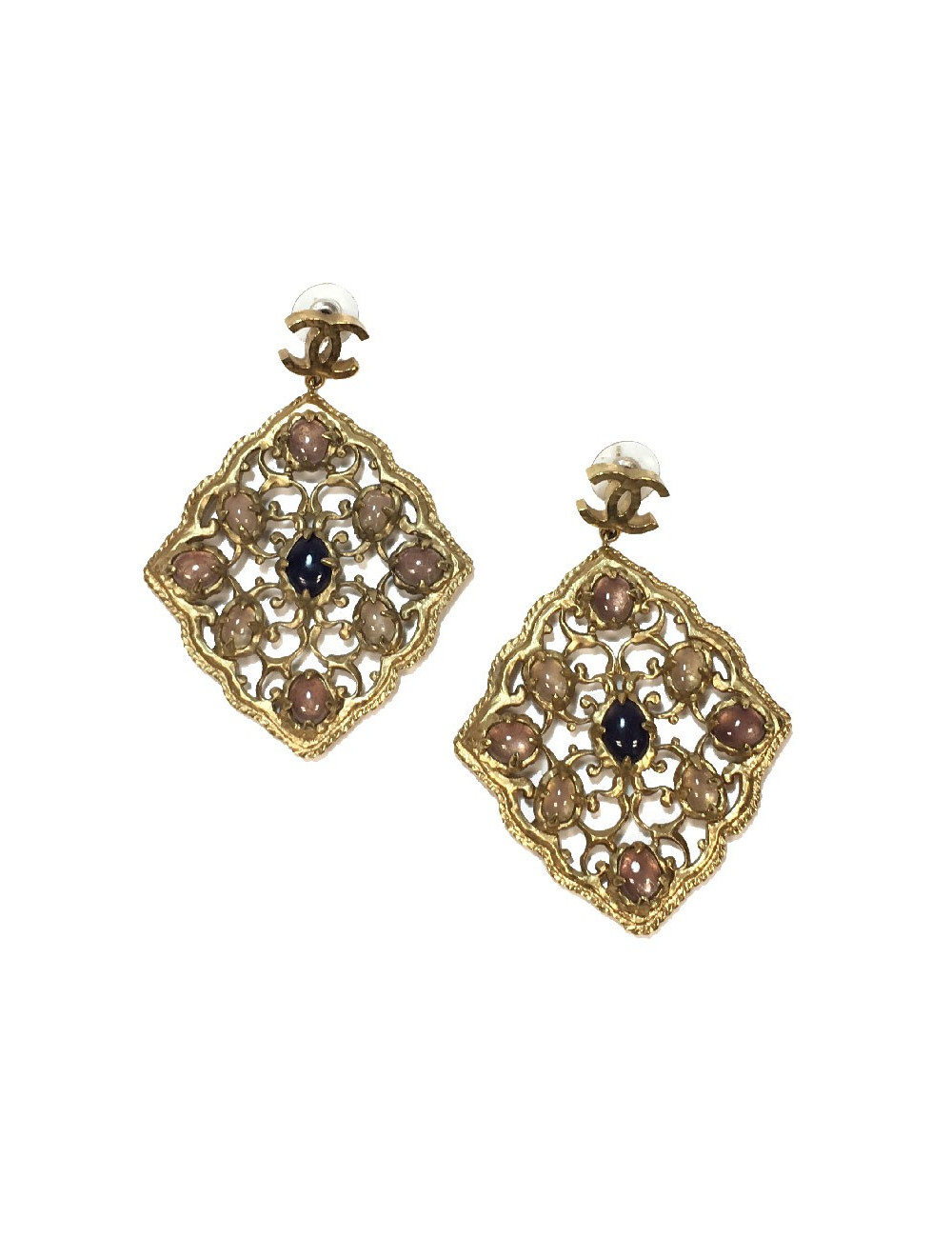 Boucles d'oreilles clous CHANEL Couture