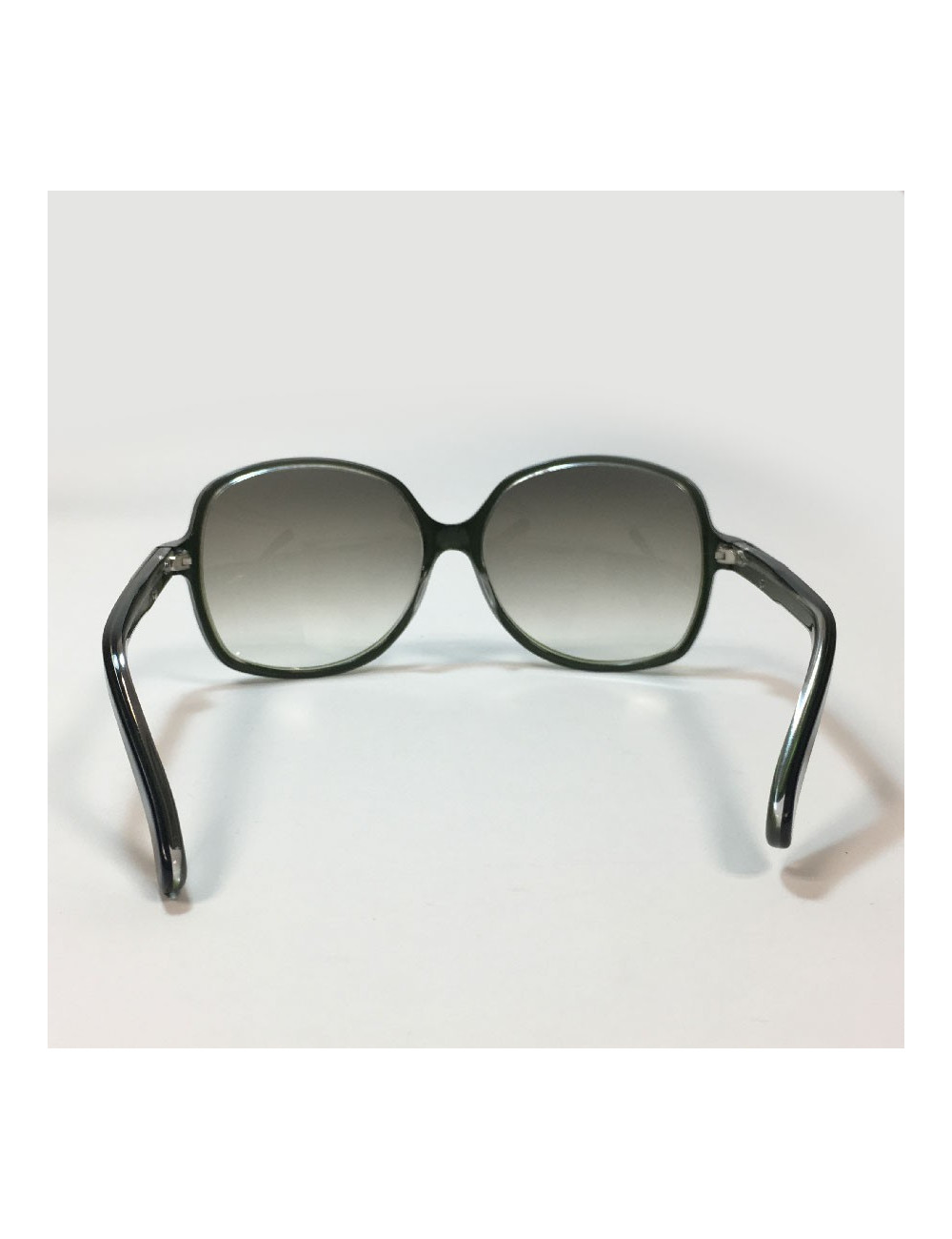 Lunettes de soleil GUCCI oversize en plastique vert