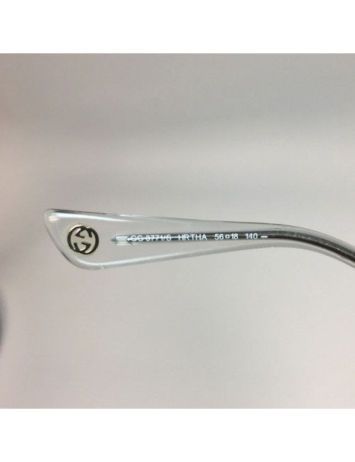 Lunettes de soleil GUCCI branches métal bambou et écaille de tortue