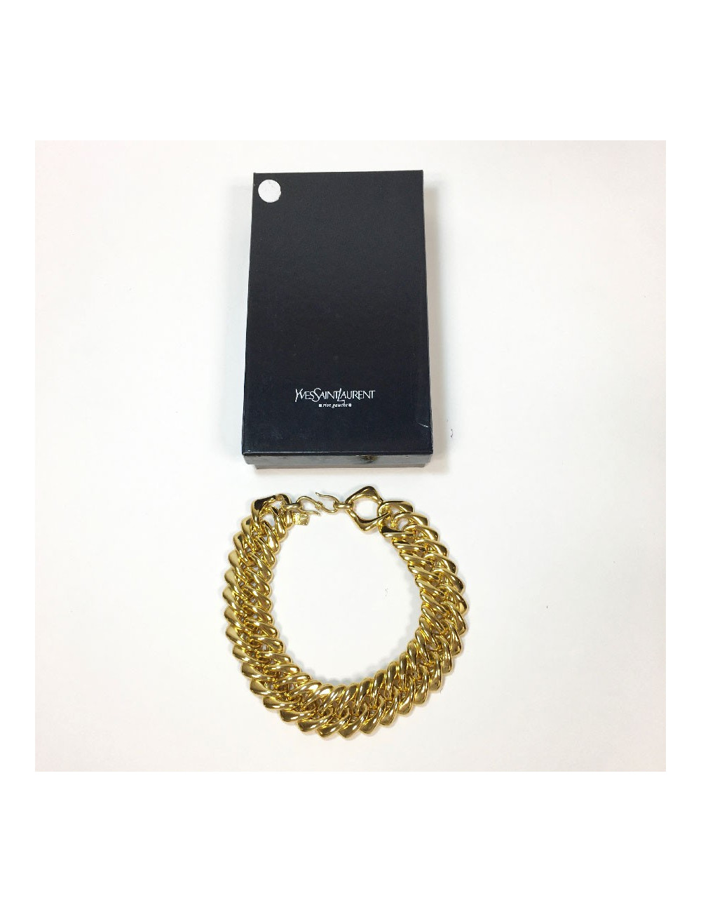 Collier YVES SAINT LAURENT vintage doré