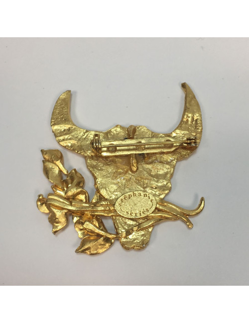 Broche STÉPHANIE SERIÉS métal doré