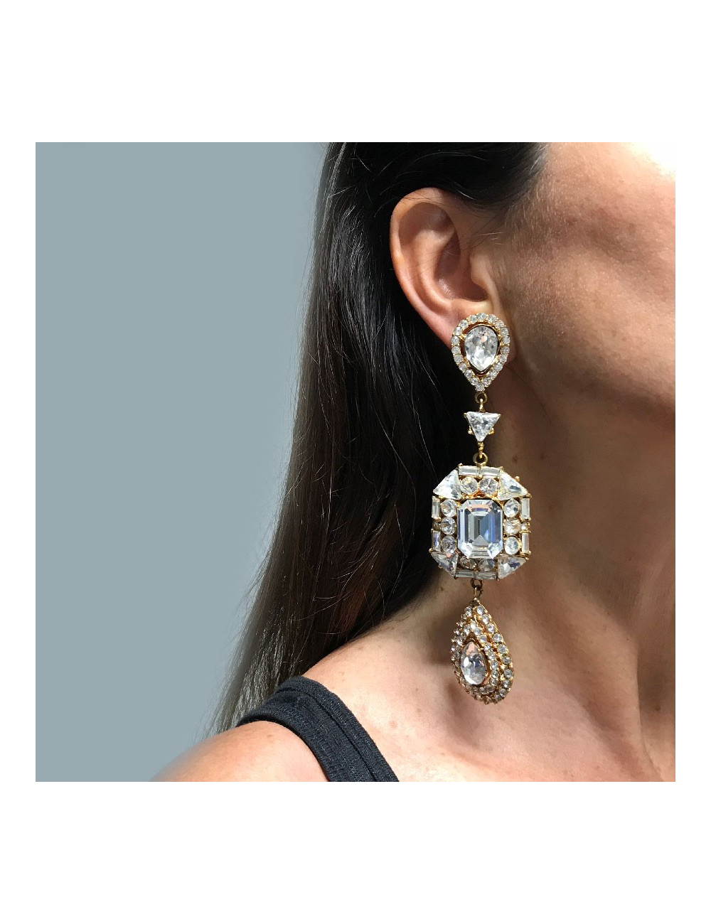 Boucles d'oreilles clips YVES SAINT LAURENT