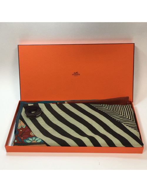 Châle HERMES en cachemire et soie