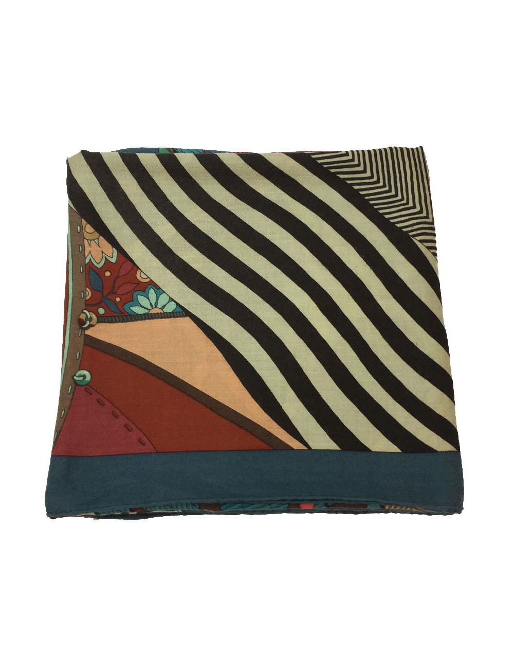 HERMES shawl Coupons Indiens in cashmere and silk