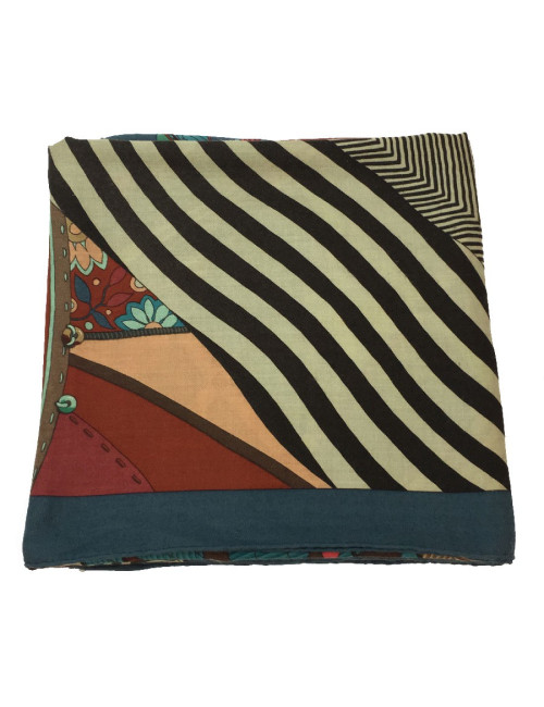 HERMES shawl Coupons Indiens in cashmere and silk