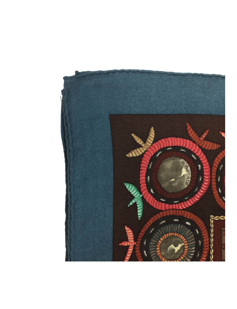 HERMES shawl Coupons Indiens in cashmere and silk